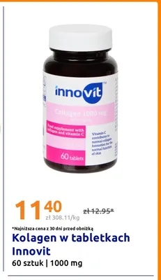 Kolagen w tabletkach Innovit 1000mg promocja w Action