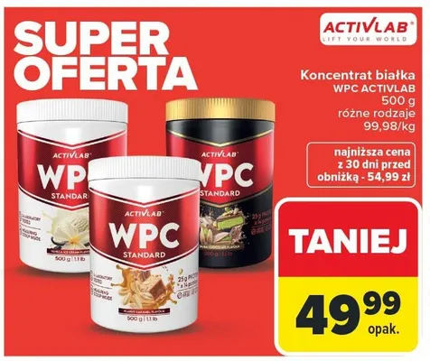 Koncentrat białka 500 g różne rodzaje promocja w Carrefour