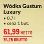 Wódka Gustum Luxury promocja w Makro