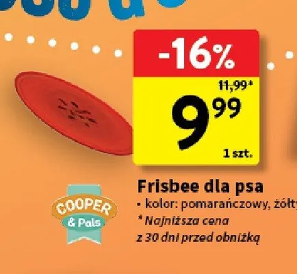 Frisbee dla psa Cooper & Pals promocja w Intermarche