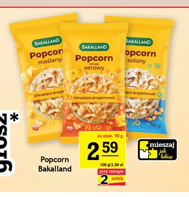 Popcorn solony Bakalland promocja w Gram Market