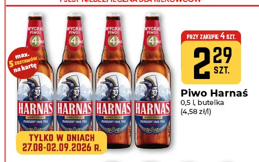 Piwo Harnaś promocja w Społem Częstochowa