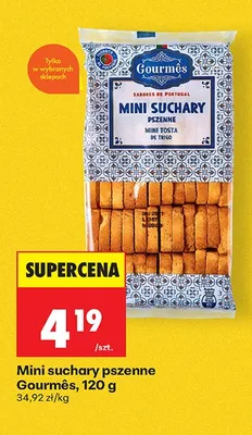 Mini suchary pszenne Gourmês promocja w Biedronka
