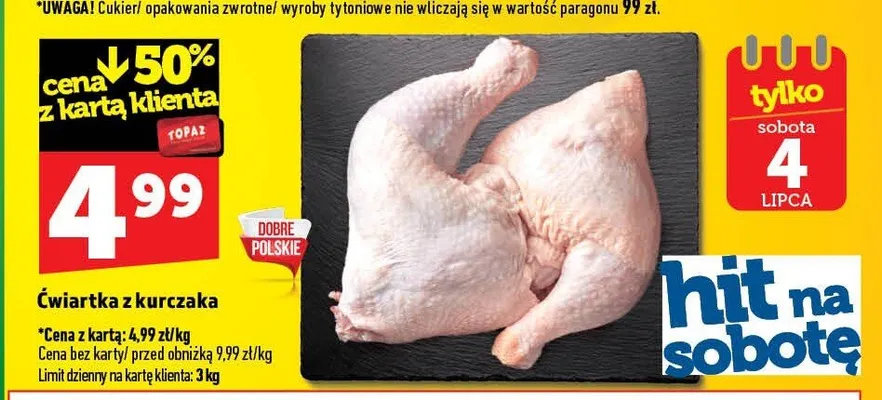 Ćwiartka z kurczaka promocja w TOPAZ
