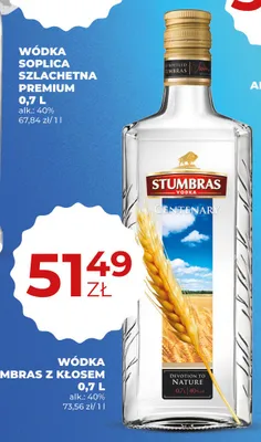 Wódka Stumbras z Kłosem promocja w Duży Ben