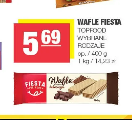 Wafle Fiesta Topfood promocja w SPAR