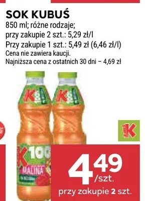 Sok różne rodzaje promocja w Stokrotka