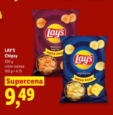 Chipsy Lay's łagodny ser promocja w Lidl