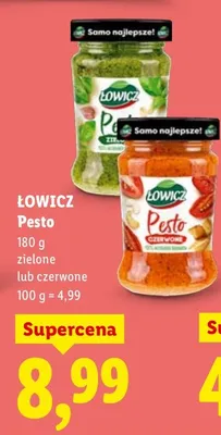 Pesto zielone lub czerwone promocja w Lidl