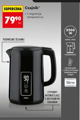 Czajnik z regulacją temperatury Hoffen promocja w Biedronka