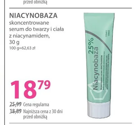 Skoncentrowane serum do twarzy i ciała z niacynamidem Niacynobaza promocja w Hebe