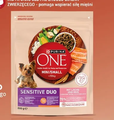Karma pełnoporcjowa dla psów Purina One Sensitive Duo promocja w Rossmann