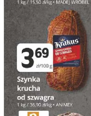 Szynka krucha od szwagra Krakus promocja w Marketvita