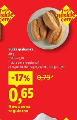 Bułka grahamka promocja w Lidl