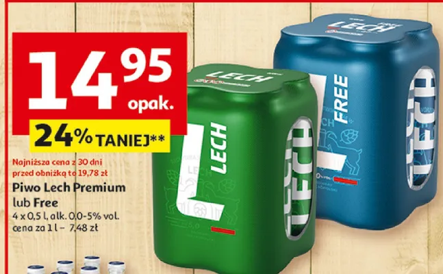 Piwo Lech Free promocja w Auchan