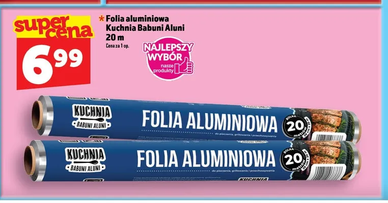Folia aluminiowa Kuchnia Babuni Aluni 20 m promocja w TOPAZ