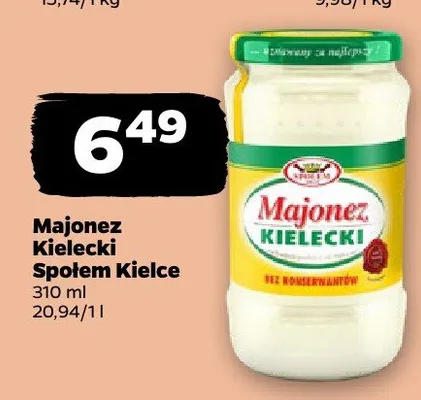 Majonez Kielecki Społem Kielce promocja w Netto