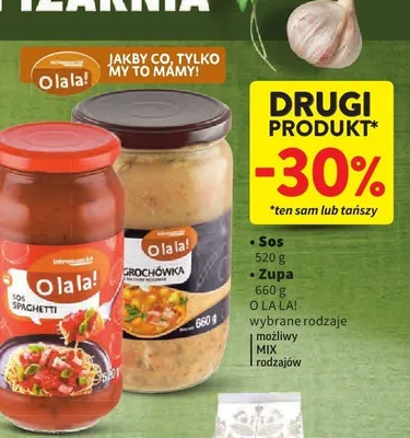Zupa Grochówka z boczkiem wędzonym O la la! promocja w Intermarche