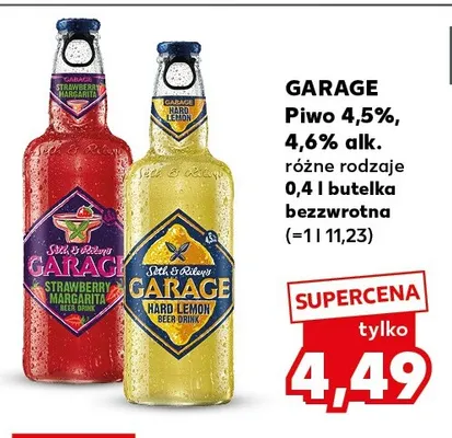 Piwo Garage Strawberry Margarita promocja w Kaufland