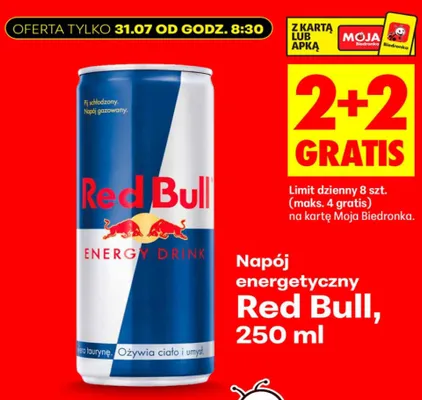 Napój energetyczny Red Bull promocja w Biedronka