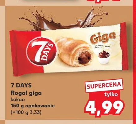 Rogal giga kakao 7 DAYS promocja w Kaufland
