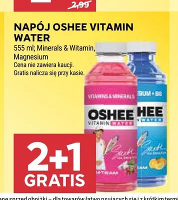 Napój Oshee Vitamin Water Magnesium promocja w Stokrotka