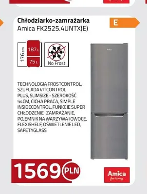 Chłodziarko-zamrażarka Amica FK2525,4UNTX(E) promocja w kakto.pl