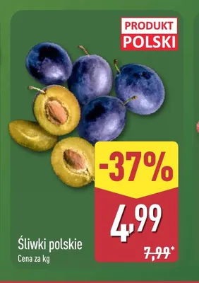 Śliwki polskie promocja w Aldi