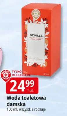 Woda toaletowa damska Séville Jean Marc promocja w Leclerc