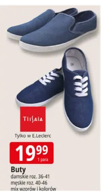 Buty Tiisaia damskie roz. 36-41 męskie roz. 40-46 promocja w Leclerc