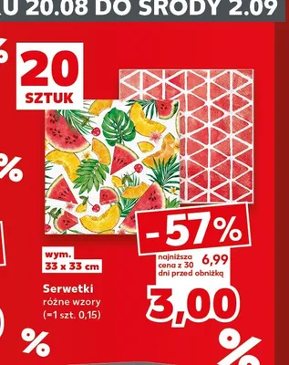 Serwetki papierowe promocja w Kaufland