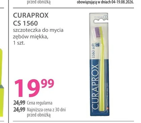Szczoteczka do zębów miękka Curaprox CS 1560 promocja w Hebe