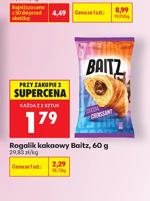 Rogalik kakaowy Baitz promocja w Biedronka