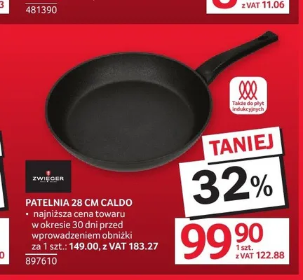 Patelnia Zwieger Caldo 28 cm promocja w Selgros