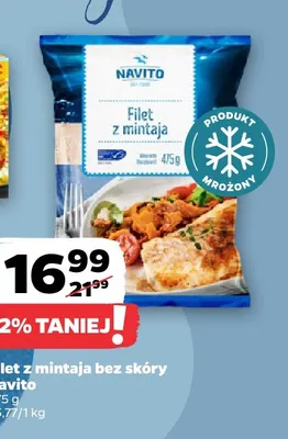 Filet z mintaja bez skóry Navito promocja w Netto