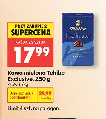 Kawa mielona Tchibo Exclusive promocja w Biedronka