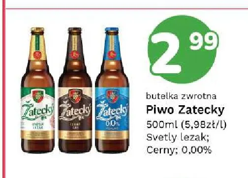 Piwo Zatecky Cerny promocja w Limonka