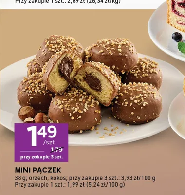 Mini pączek kokos promocja w Stokrotka