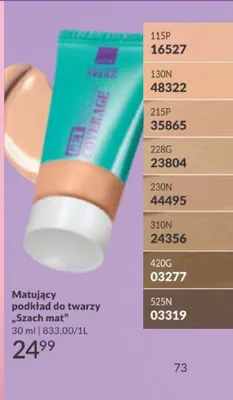 Matujący podkład do twarzy Szach mat 215P promocja w AVON