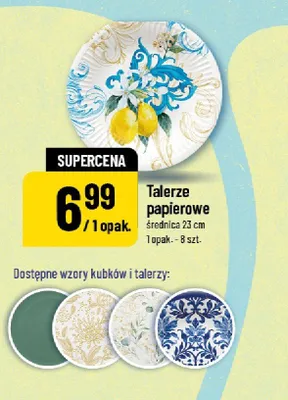 Talerze papierowe promocja w POLOmarket