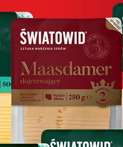 Ser Maasdamer w plastrach Światowid promocja w Biedronka