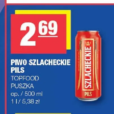 Piwo Szlacheckie Pils promocja w SPAR