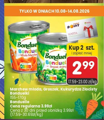 Marchew młoda Bonduelle Bonduelki promocja w Market Point
