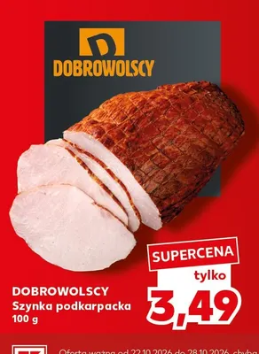 Szynka podkarpacka Dobrowolscy promocja w Kaufland
