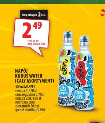 Napój Kubuś Waterrr Arbuz promocja w Arhelan
