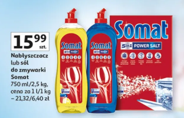 Nabłyszczacz lub sól do zmywarki promocja w Auchan