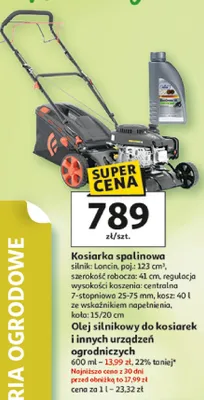 Olej silnikowy do kosiarek i innych urządzeń ogrodniczych promocja w Auchan