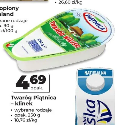 Twaróg Piątnica klinek promocja w Odido