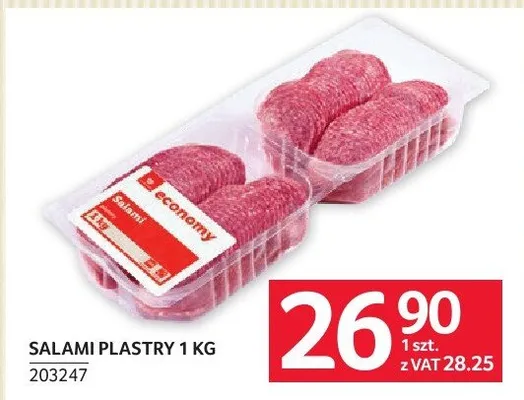 Salami plastry 1 KG promocja w Selgros