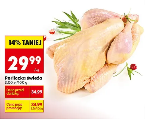 Perliczka świeża promocja w Biedronka